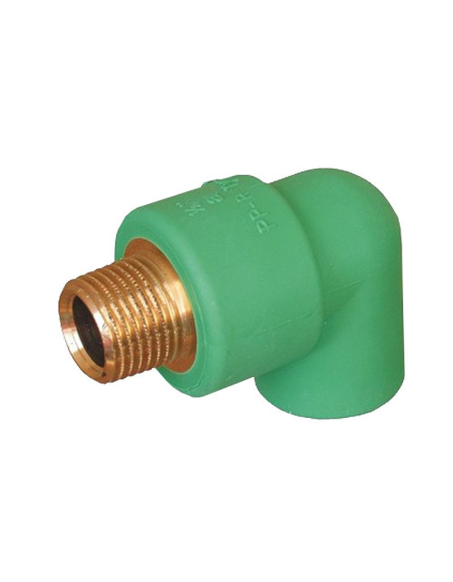 Codo roscado M Aquatherm D 20 X 1/2" rosca latón 0023506