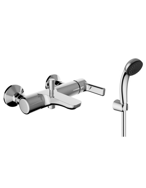 Teorema GOODLIFE bath mixer with wall mounted shower