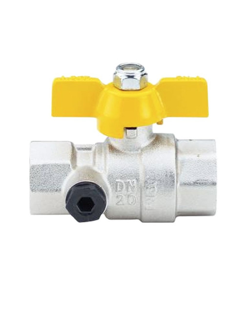 Ball valve for Gas Enolgas Top Test FF 1/2 with butterfly valve S1437N34