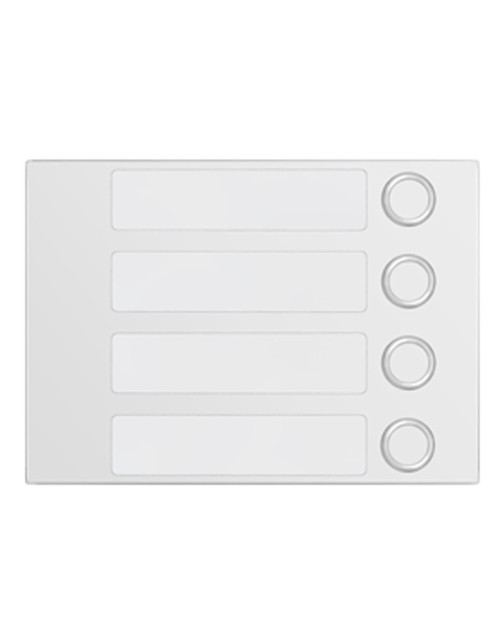 Panel frontal Urmet Alpha con 4 teclas blancas