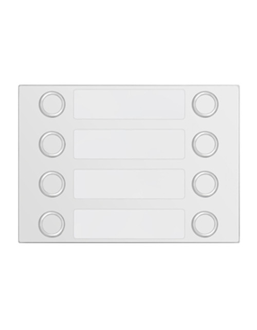 Panel frontal Urmet Alpha con 8 teclas 2 hilos Blanco