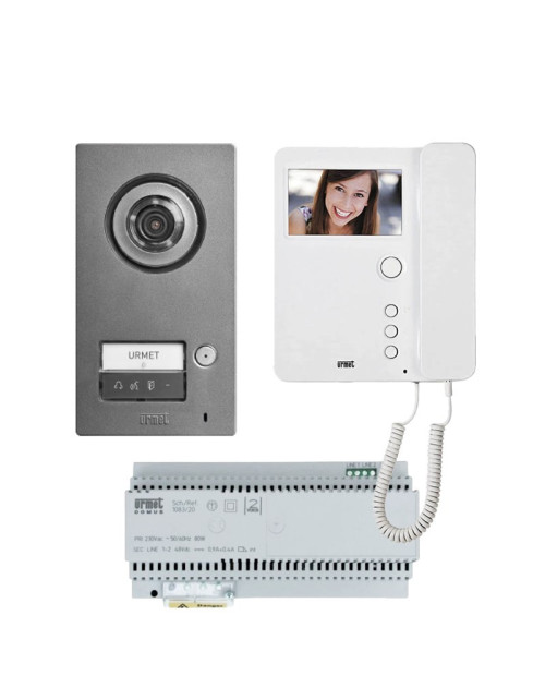 Kit interphone vidéo Monof Urmet avec moniteur combiné Mikra2 et Mìro