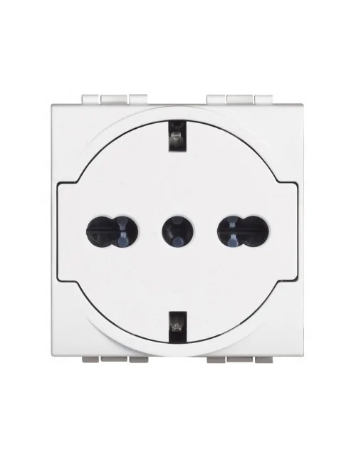 White LivingLight | flat universal socket