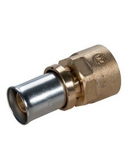 Straight fitting, female thread, multi-collet press fitting, Rp 2" x 63x4.5