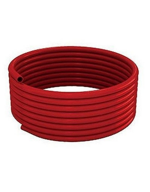 Tubo Giacotherm en PEX-b rojo con baño exterior, 17X2, en rollo de 240 m