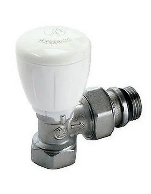Microthermal angle valve with thermostatic option, chromed, with iron pipe connection, 3/4"
