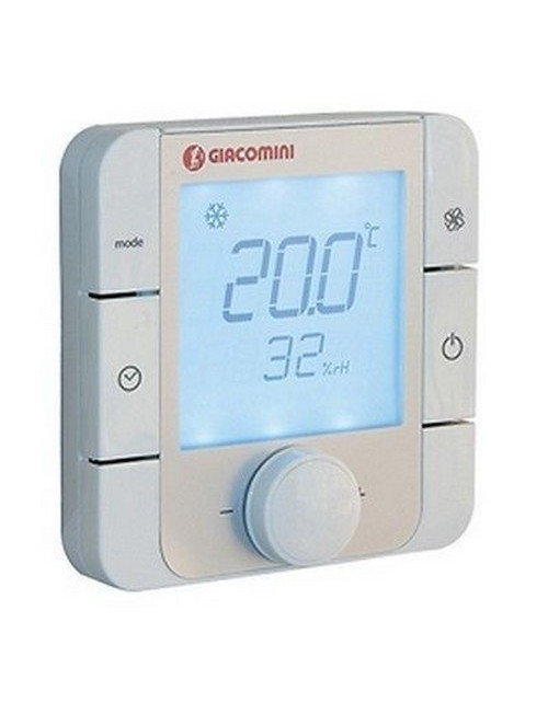 Thermostat zur Temperatur- und Luftfeuchtigkeitsregelung, mit hinterleuchtetem Display, 230 V