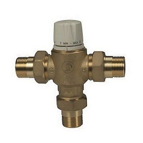 Adjustable thermostatic mixing valve with thermal cutout function, 3/4 ...