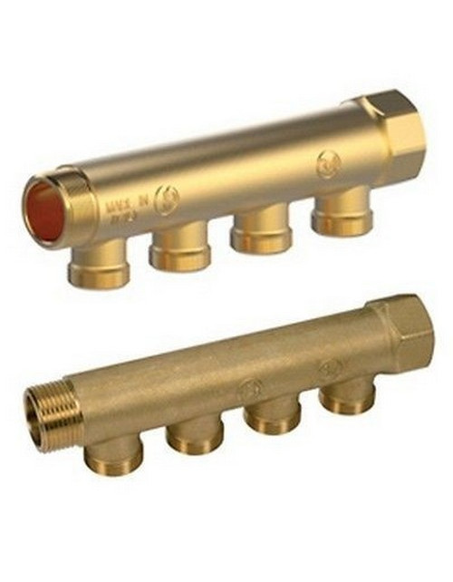 Simple Sectional Manifold, 3/4" x 1/2" /3 , Fits DN 16mm