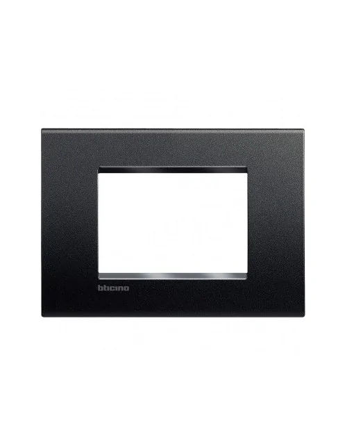 LivingLight | Neutri square plate in anthracite 3-place technopolymer