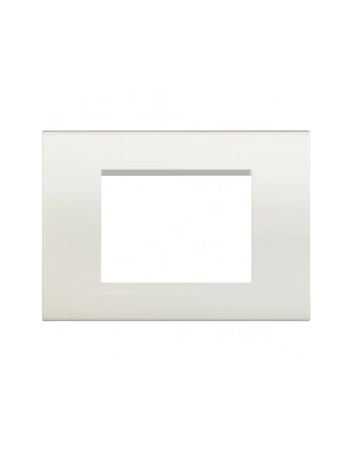 LivingLight | Neutri square plate in white 3-place technopolymer