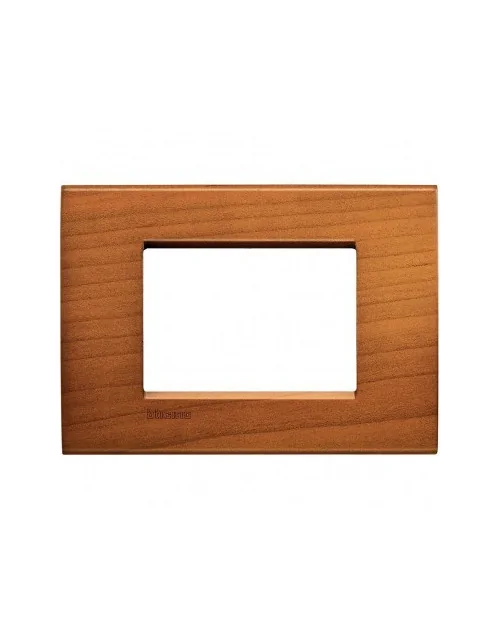 LivingLight | Essenze square plaque in American cherry solid wood 3 places