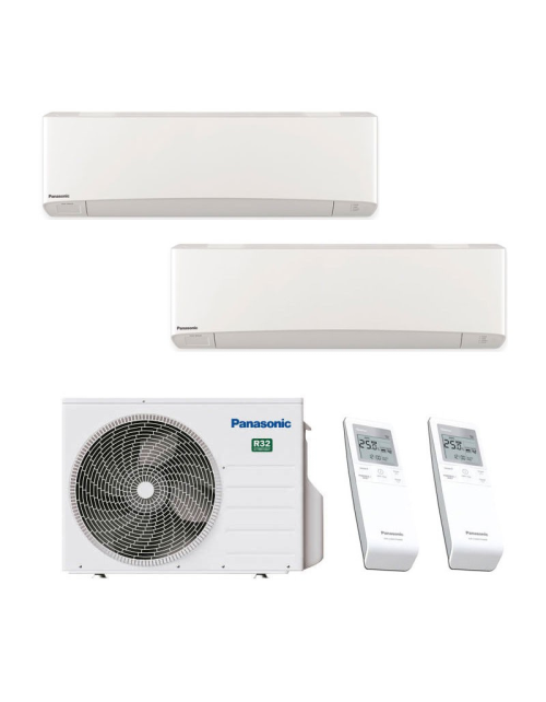 Aire acondicionado Panasonic Etherea Z dual-split 9000+9000 btu