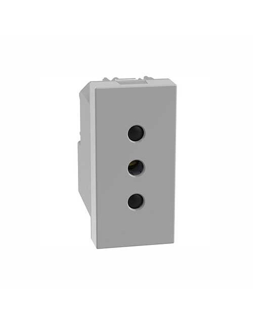 Bticino MatixGO 10A power outlet 2P+E P11 gray JG4113