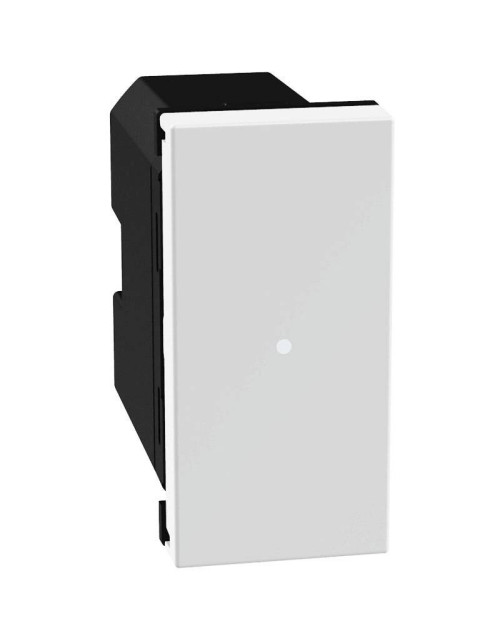 Bticino MatixGO Contrôle d'éclairage intelligent sans fil 1 module blanc JW4003CWI