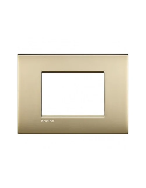 LivingLight Air | Lucenti plate in satin gold 3-place metal