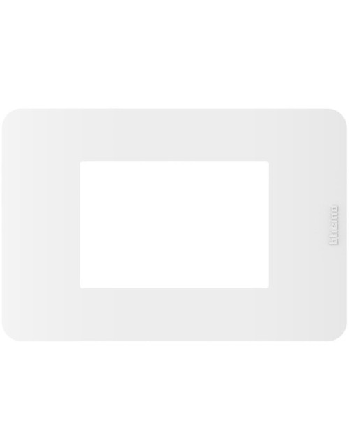 Bticino MatixGO 3-Modul weiße Platte JA4803JW