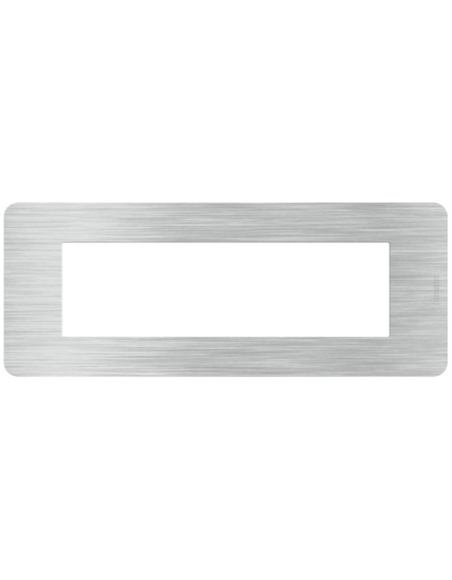 Bticino MatixGO Placa efectos 7 módulos aluminio JA4807EA