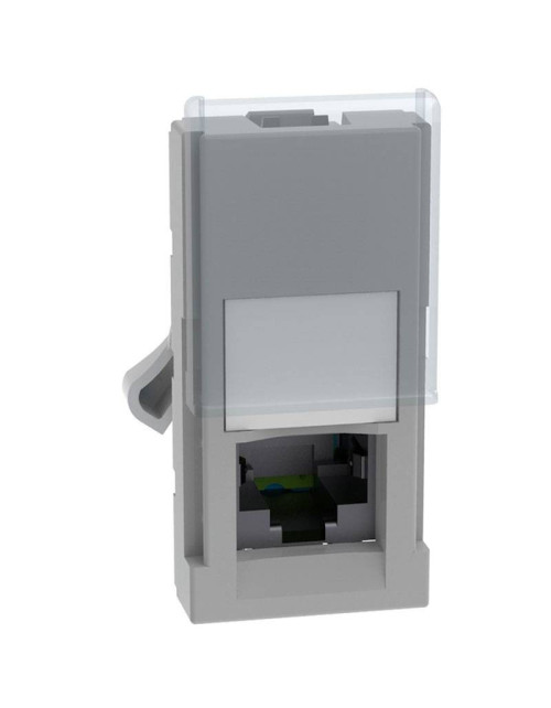 RJ45-Datenbuchse Bticino MatixGO CAT6 STP 1 graues Modul JG4279C6S