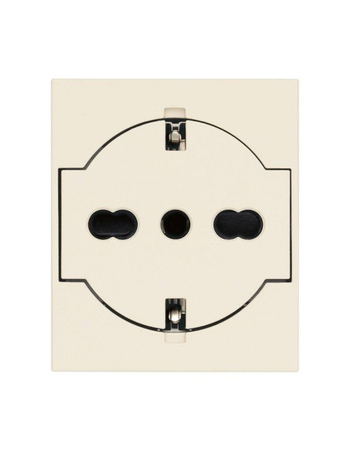 Schuko socket Standard Vimar Linea 16A 2P+E P40 flush Hemp 30211.C