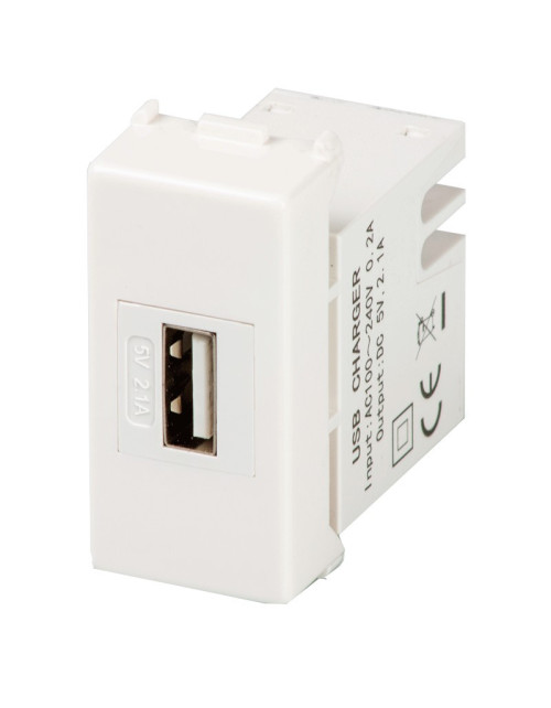 Prise d'alimentation USB série Master Mix 2.1A couleur blanche 21214