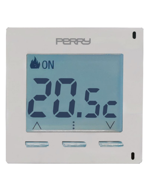 2-module Perry chronothermostat for 1CRCDG02 civil recessed series