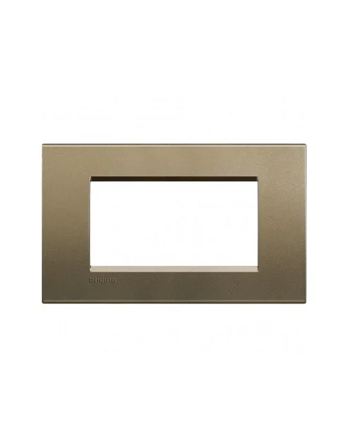 LivingLight | Silk square plate in metal 4 places square