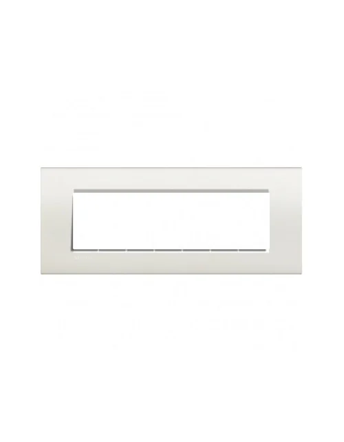 LivingLight | Neutri square plate in white 7-place technopolymer