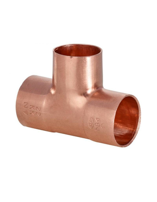 Raccordo a T IBP per acqua e gas F/F/F D 22 mm in rame 5130 022022022