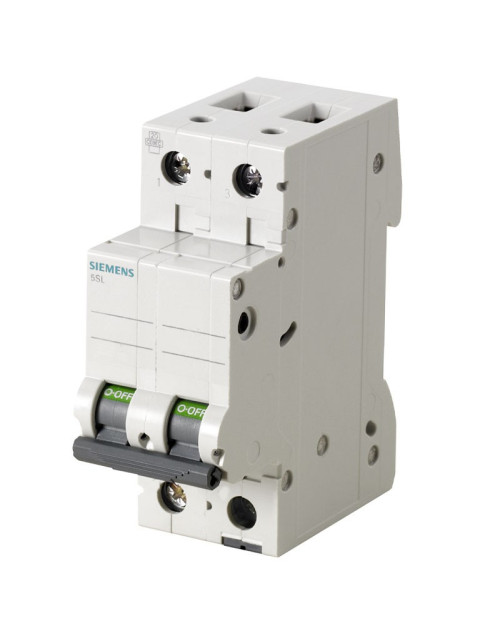 Interruptor magnético termomagnético Siemens 2P 32A 10kA tipo C 2 módulos 5SL42327