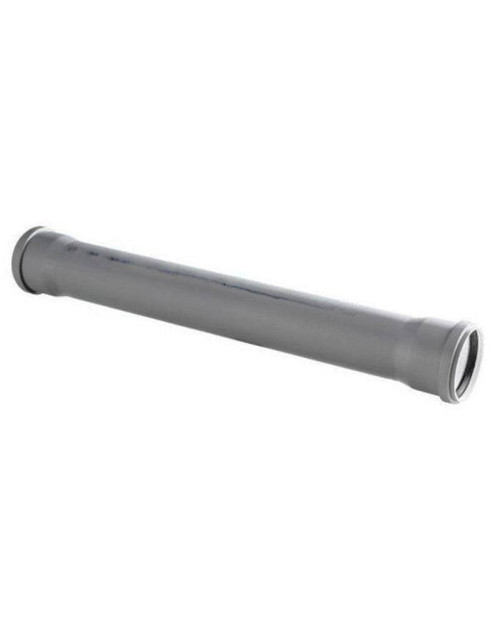 Tubo de drenaje de polipropileno PP Valsir PP3 con 2 conexiones D32mm L50cm VS0501201