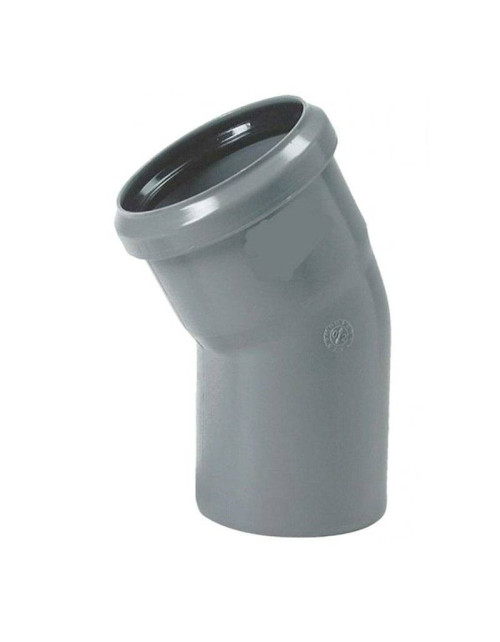 30° elbow in PP Polypropylene Valsir PP3 with insertion D110mm VS0504051