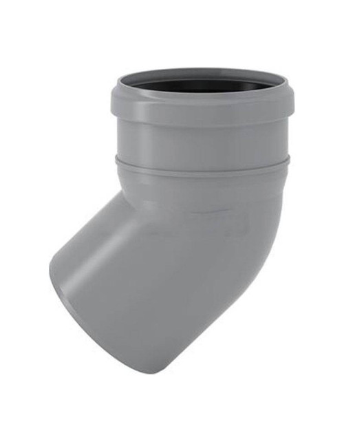 45 degree elbow in PP Polypropylene Valsir PP3 with insertion D90mm VS0599045