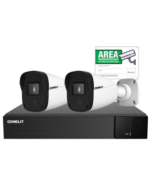 Comelit Smart IP Video Surveillance Kit 6MP IP67 4 channels IPKIT004N05PA