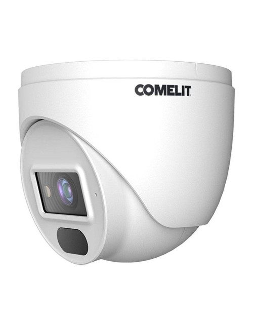 Cámara IP Turret Dome Comelit 4MP lente fija 2.8mm AI IPTCAMN04F01A