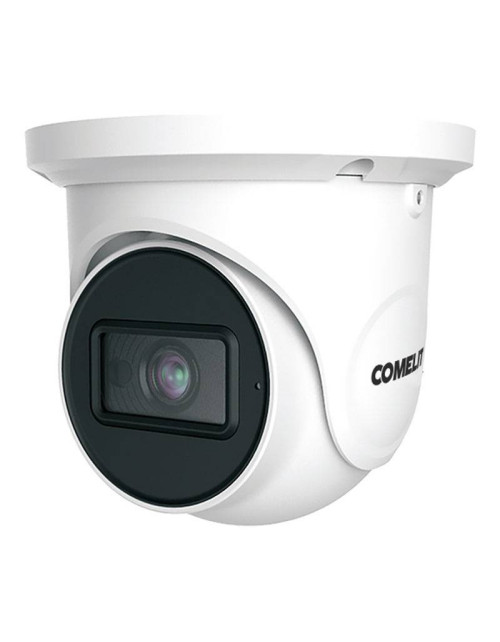 Cámara IP Turret Dome Comelit 4MP lente fija 2.8mm AI IPTCAMN04FA