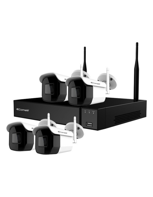 Comelit Videoüberwachungs-KIT WI-FI NVR 4 Kanäle und 4 Kugeln WIKIT004S02NB