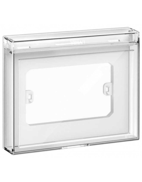 Protective Cover 3 Modules With Transparent Door IP44 Vimar 14923