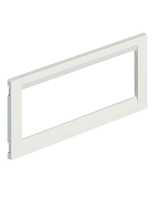 Plaque Livinglight Bticino 6 modules, finition blanche 16136F/6