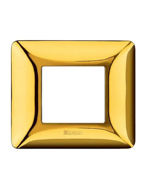 Bticino Matix 2-module polished gold plate AM4802GOR
