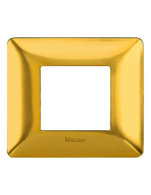 Bticino Matix 2-module satin gold plate AM4802GOS