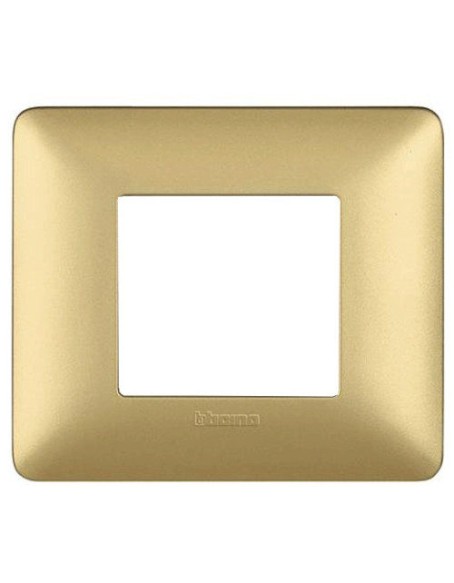 Bticino Matix 2-module gold plate AM4802MGL