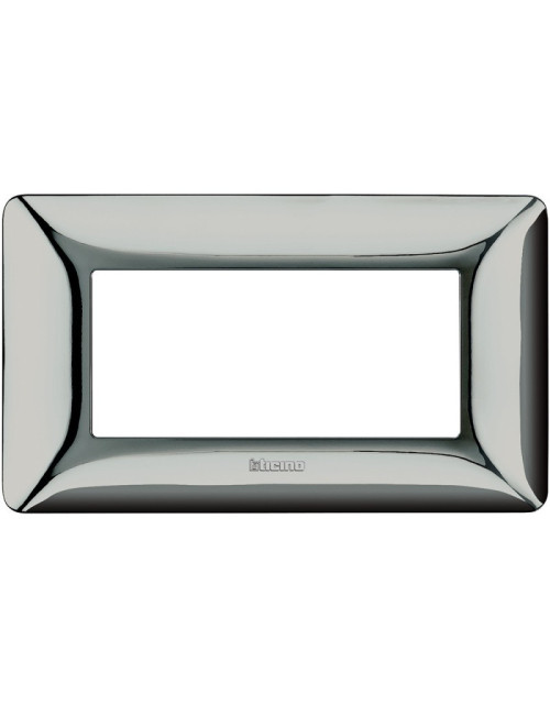 Bticino Matix 4-module plate in polished chrome AM4804GCR