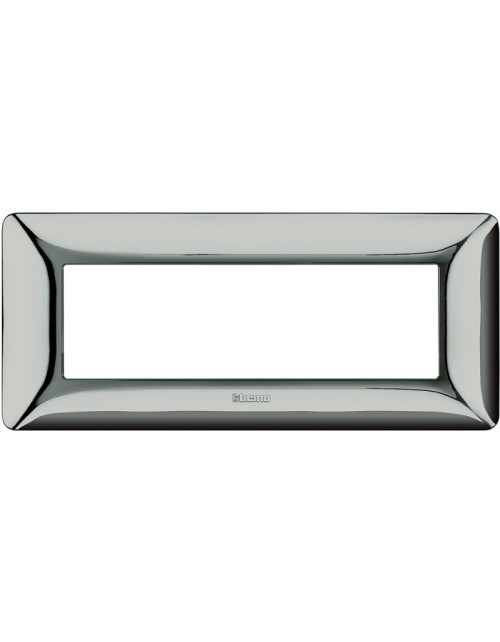 Bticino Matix 6-module plate in polished chrome AM4806GCR