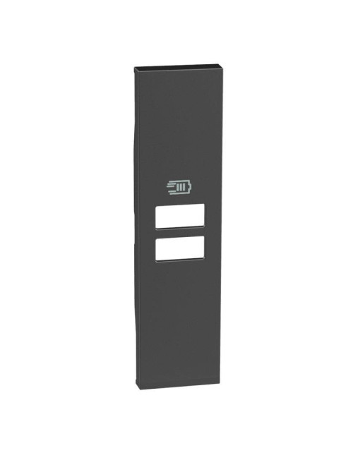 Abdeckung für Bticino Living Now USB-Ladegerät Schwarz KG13C