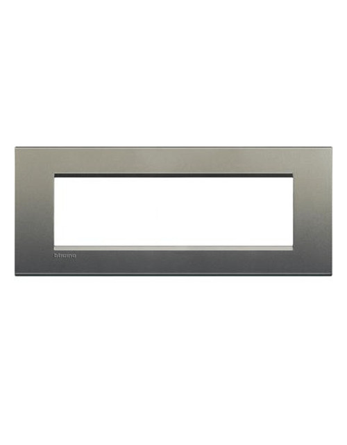 Bticino Livinglight 7-module square plate in Avenue color LNA4807AE