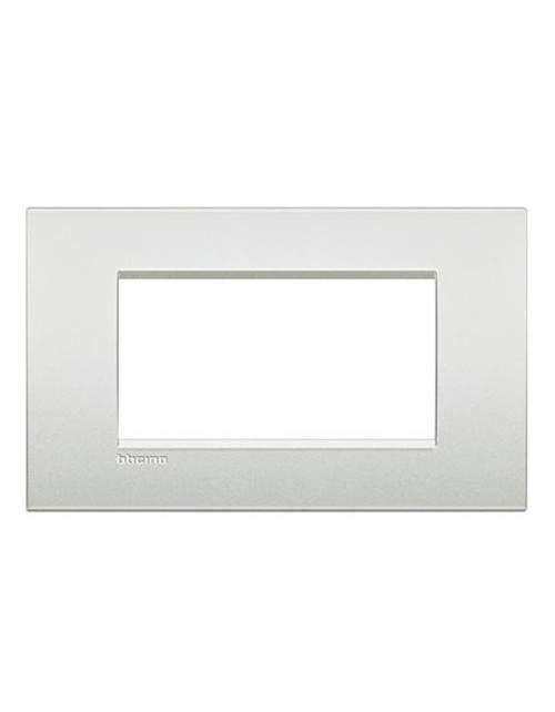 Bticino Livinglight AIR placa 4 módulos blanco perla LNC4804PR