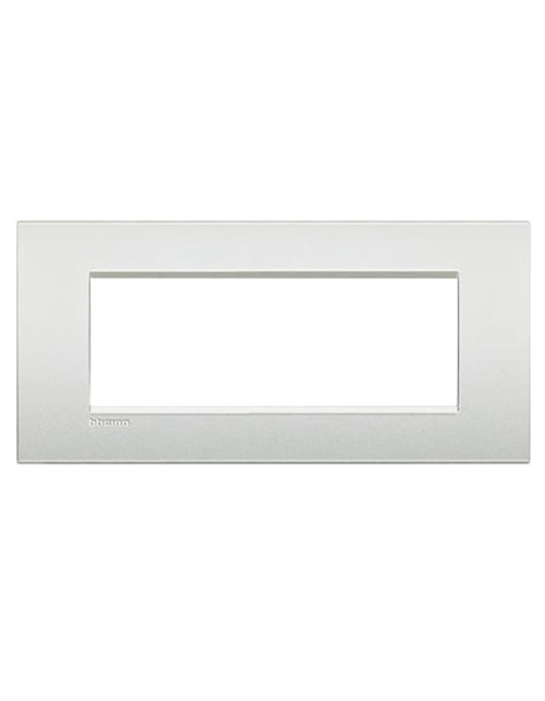 Bticino Livinglight AIR placa 7 módulos blanco perla LNC4807PR