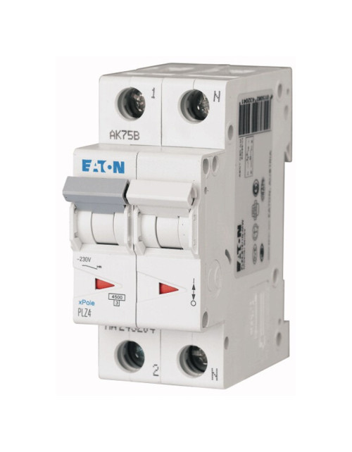 Eaton interruptor magnético térmico 16A 1P+N 4.5KA 2 módulos 243230