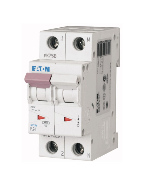 Eaton interruptor magnético térmico 32A 1P+N 4.5KA 2 módulos 243233